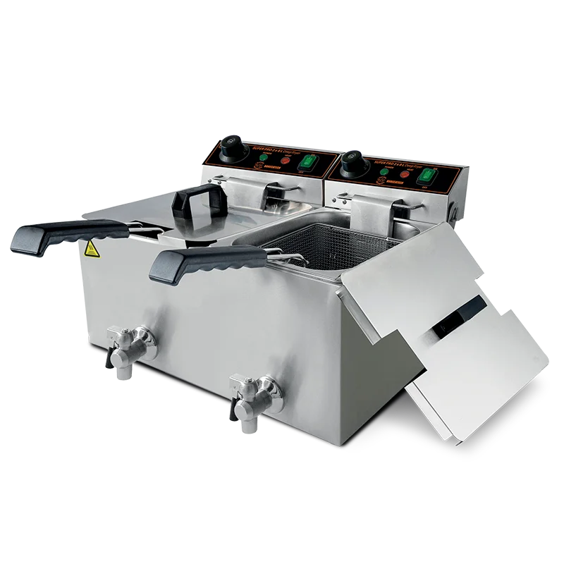 3300W + 3300W fryer with rub. capacity 8 liters + 8 litres RS623N Horecatech